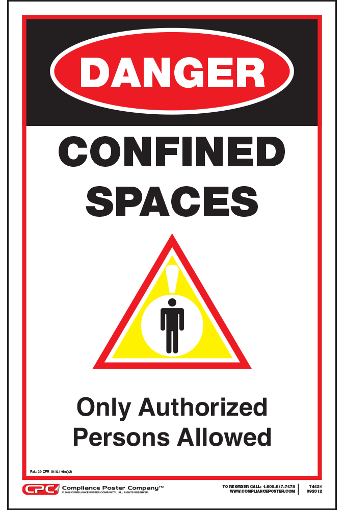 Confined Space Danger Sign Template Download Printabl