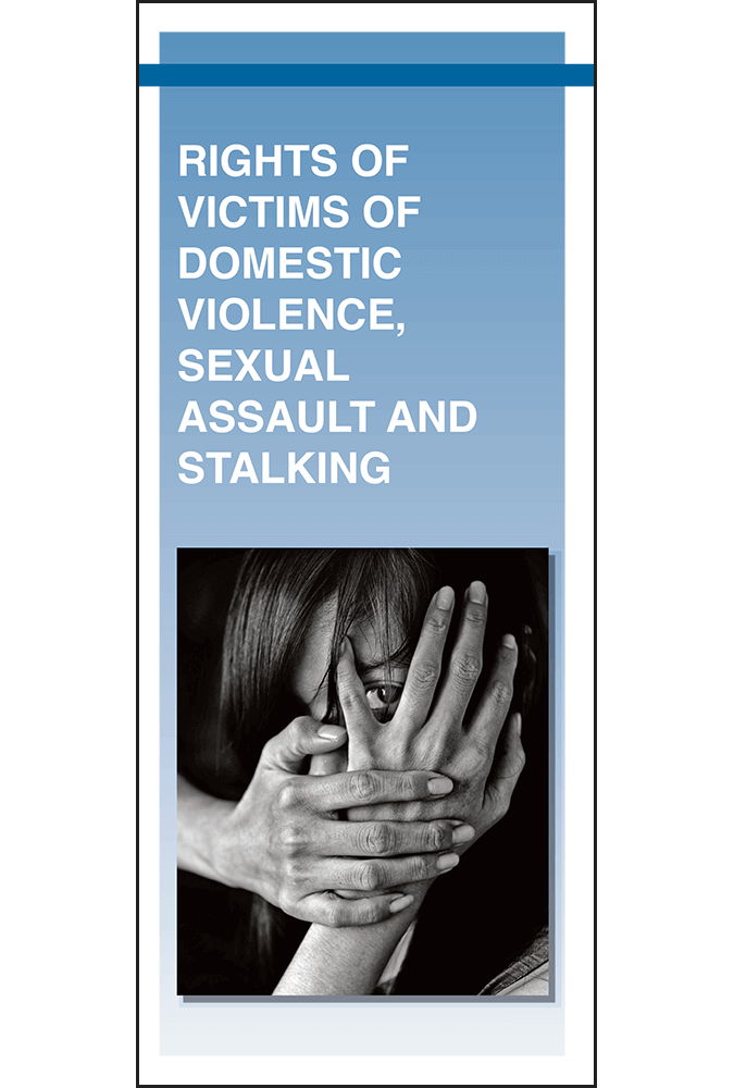 California Rights Of Victims Of Domestic Violence Sexual Assault And Stalking Pamphlet 2998